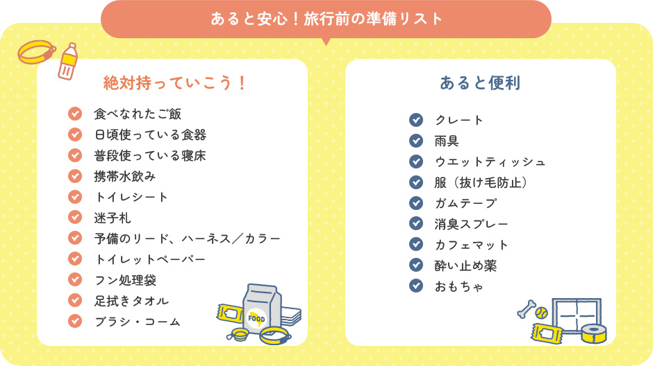 あると安心！旅行前の準備リスト